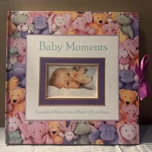 Baby Book Treasured Moments 1st Years Memories Photo Keepsake 2001  Photo Album